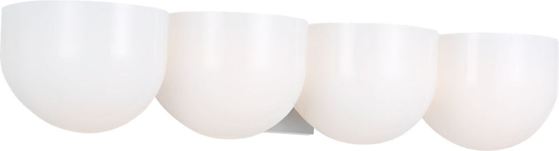 Visual Comfort Studio LXV1004PN Four Light Bath, Polished Nickel/Polished Nickel