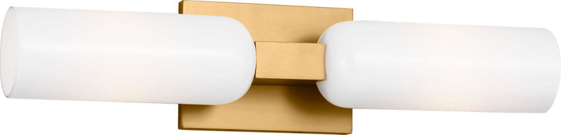 Visual Comfort Studio LXV1012BBS Two Light Bath, Burnished Brass/Burnished Brass