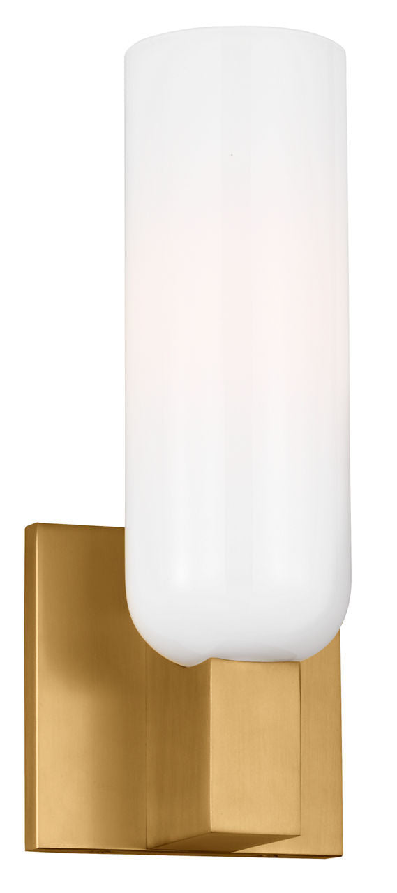 Visual Comfort Studio LXW1101BBS One Light Bath, Burnished Brass/Burnished Brass