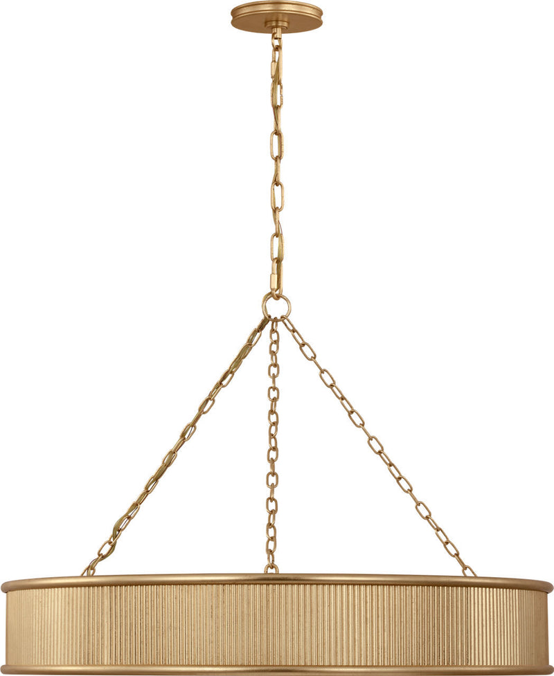 Visual Comfort Studio PCC1008GD Eight Light Chandelier, Gild/Gild