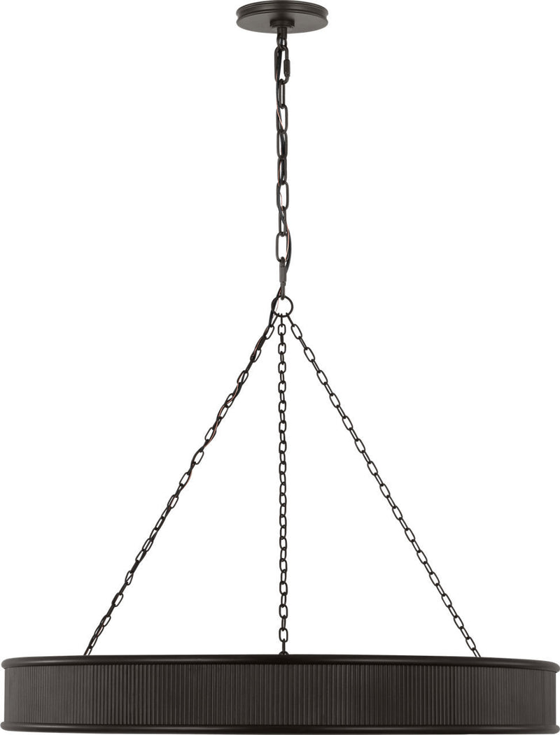 Visual Comfort Studio PCC10110AI Ten Light Chandelier, Aged Iroged Iron