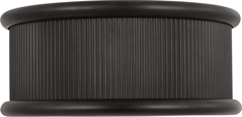 Visual Comfort Studio PCF1033AI Three Light Flush Mount, Aged Iroged Iron