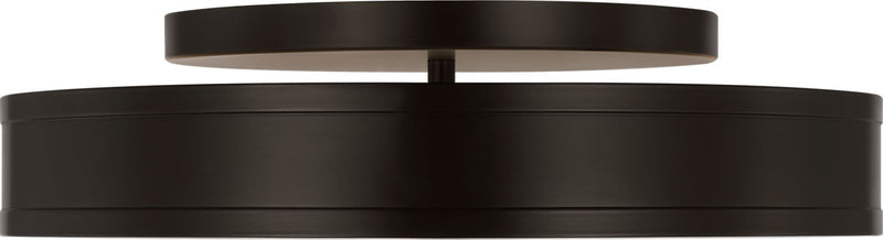 Visual Comfort Studio PCF1041AI LED Semi Flush Mount, Aged Iroged Iron