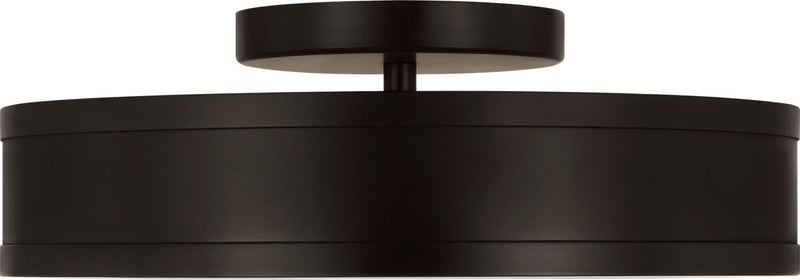 Visual Comfort Studio PCF1051AI LED Semi Flush Mount, Aged Iroged Iron