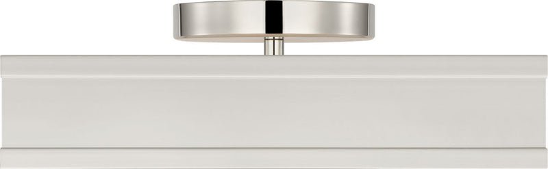 Visual Comfort Studio PCF1071PN LED Semi Flush Mount, Polished Nickel/Polished Nickel