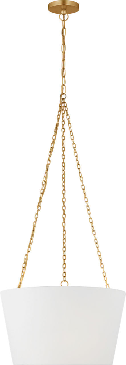 Visual Comfort Studio PCP1013GD Three Light Hanging Shade, Gild/Gild