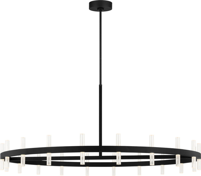 Visual Comfort Studio SLC10940MBK LED Chandelier, Midnight Black/Midnight Black