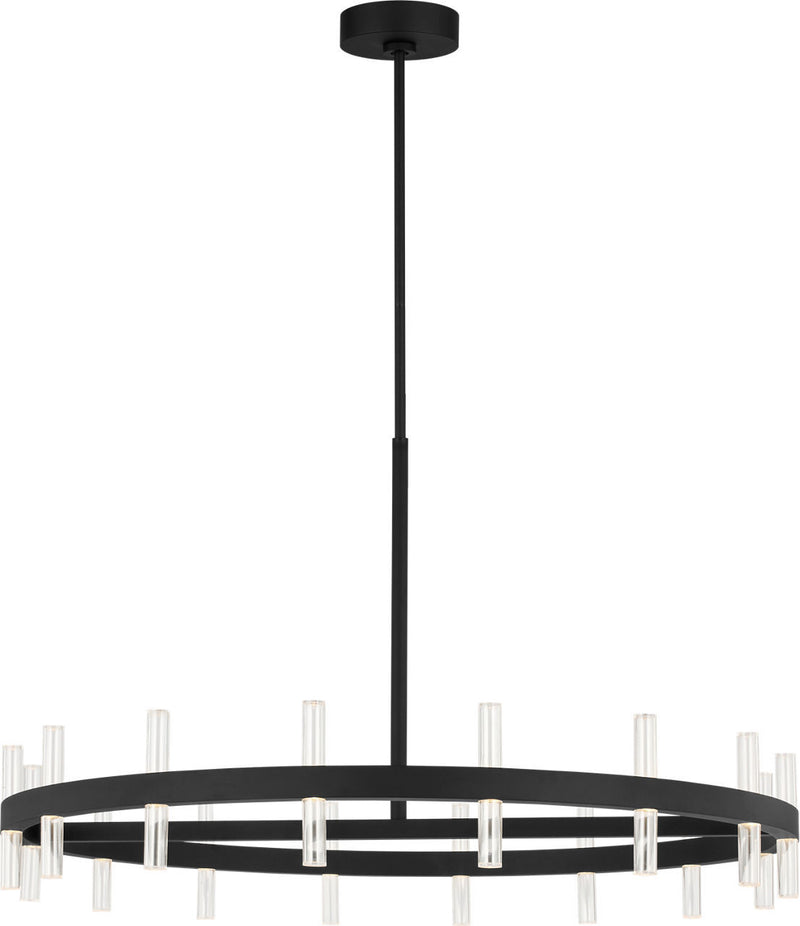 Visual Comfort Studio SLC11032MBK LED Chandelier, Midnight Black/Midnight Black