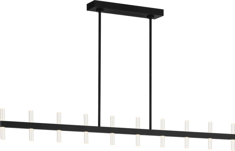 Visual Comfort Studio SLC11120MBK LED Linear Pendant, Midnight Black/Midnight Black