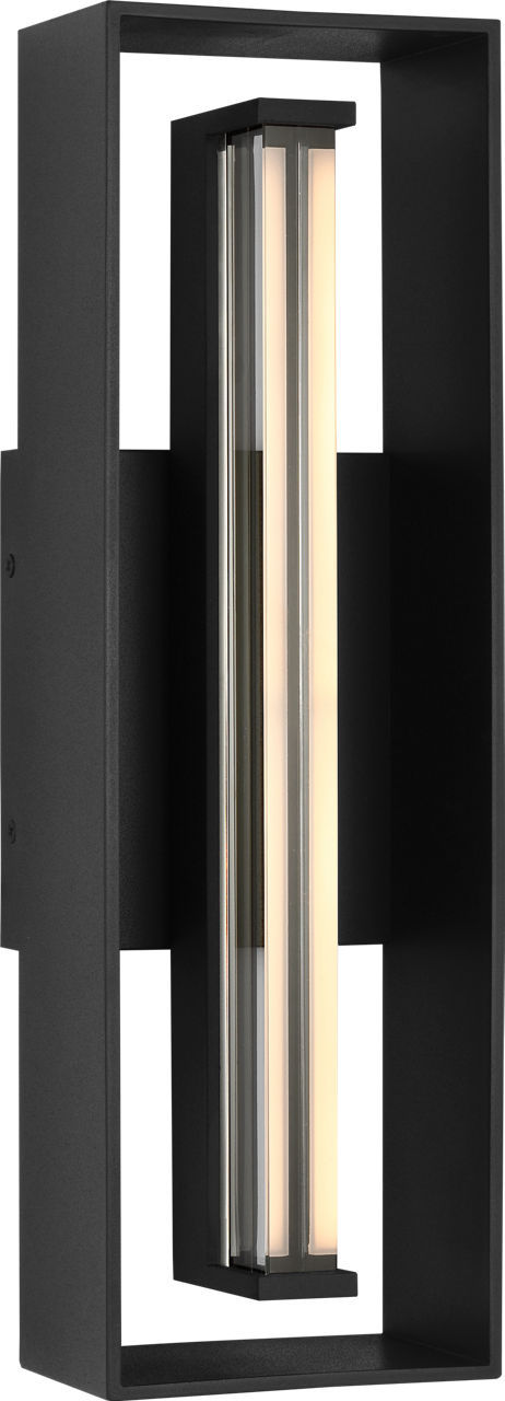 Visual Comfort Studio SLO1331TXB LED Lantern, Textured Black/Textured Black