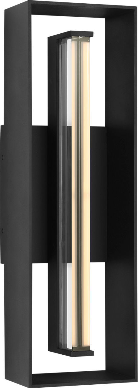 Visual Comfort Studio SLO1351TXB LED Lantern, Textured Black/Textured Black