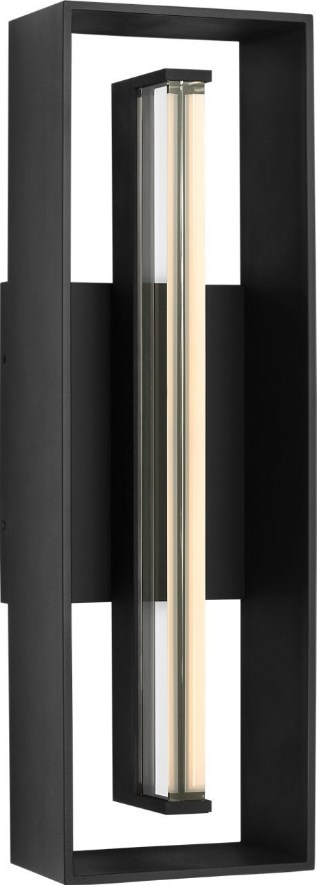 Visual Comfort Studio SLO1361TXB LED Lantern, Textured Black/Textured Black