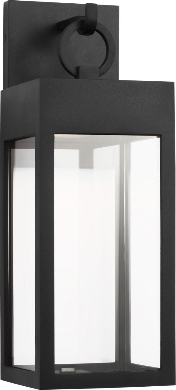 Visual Comfort Studio SLO1371TXB LED Wall Lantern, Textured Black/Textured Black