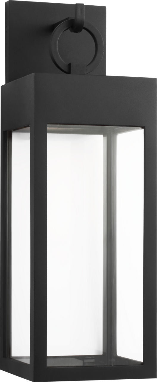 Visual Comfort Studio SLO1381TXB LED Wall Lantern, Textured Black/Textured Black