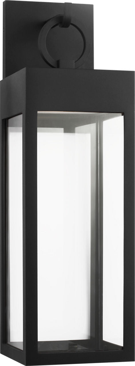 Visual Comfort Studio SLO1391TXB LED Wall Lantern, Textured Black/Textured Black