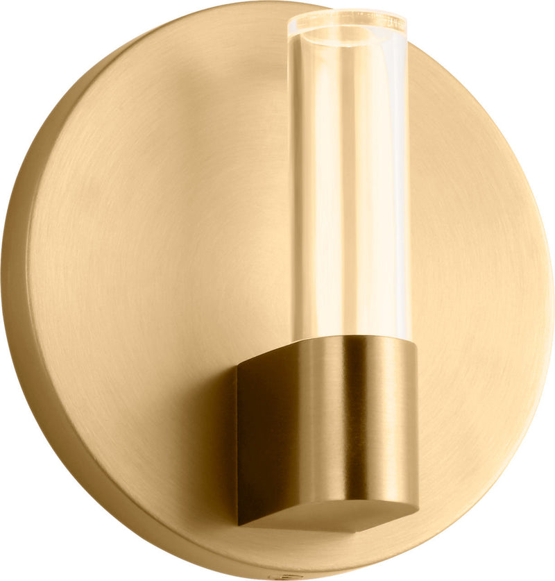 Visual Comfort Studio SLW1071BBS LED Wall Sconce, Burnished Brass/Burnished Brass