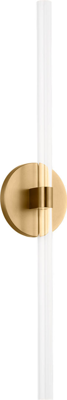 Visual Comfort Studio SLW1102BBS LED Wall Sconce, Burnished Brass/Burnished Brass