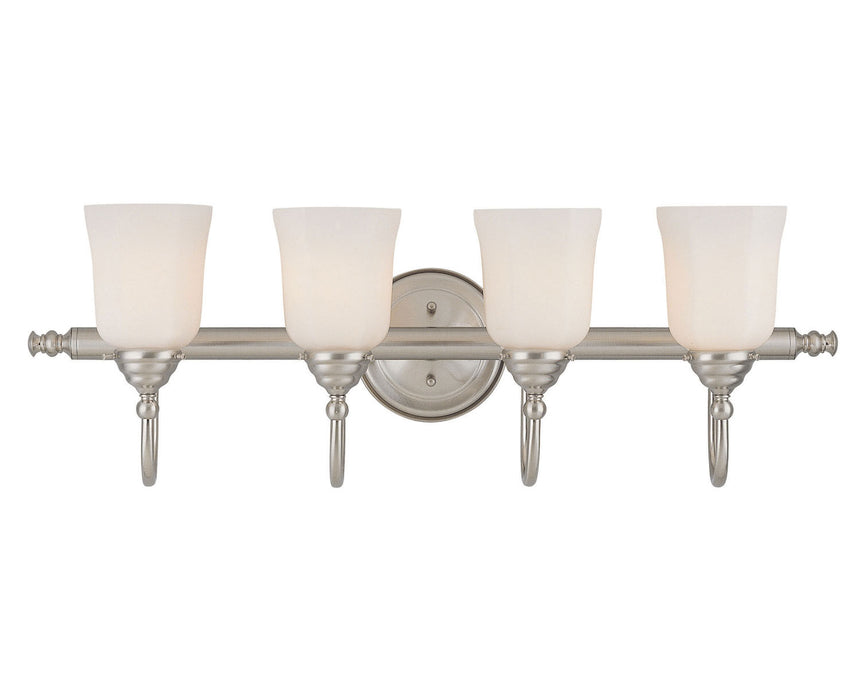 Savoy House 8-1062-4-SN Four Light Bath Bar, Satin Nickel