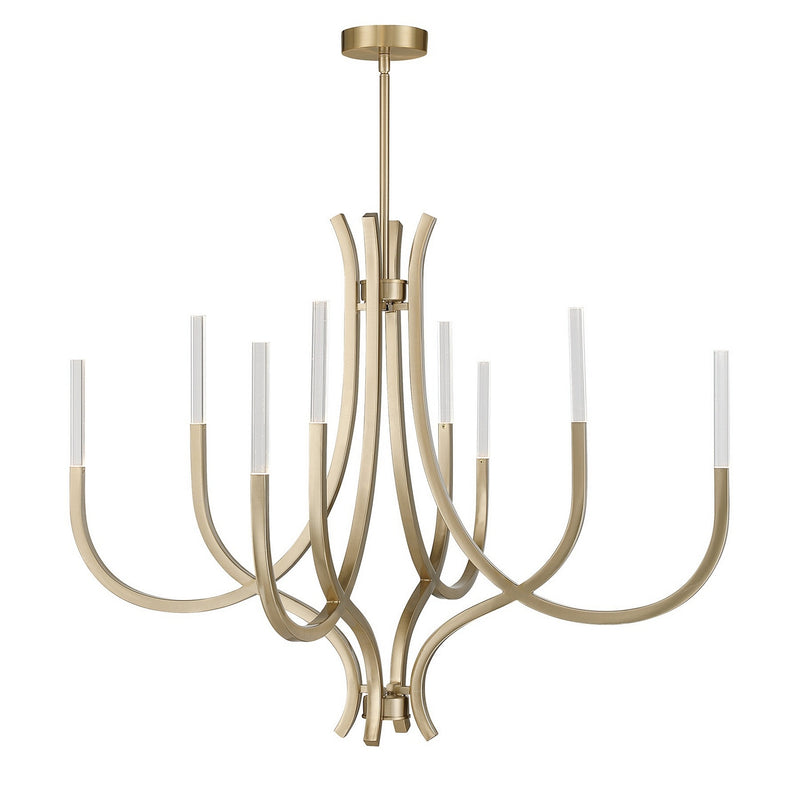 Savoy House 1-1900-8-127 LED Chandelier, Noble Brass