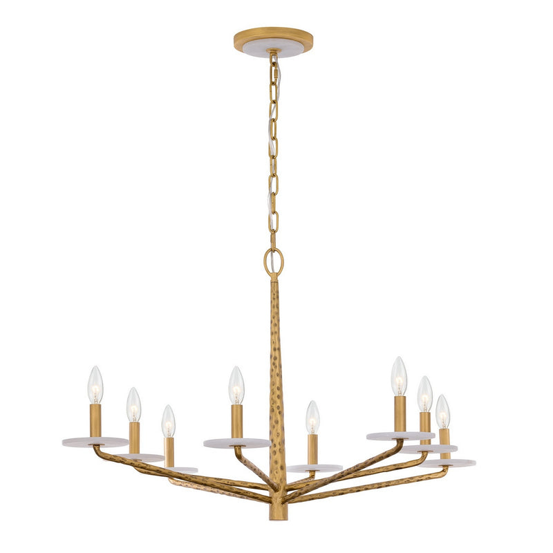 Savoy House 1-1965-8-60 Eight Light Chandelier, Distressed Gold