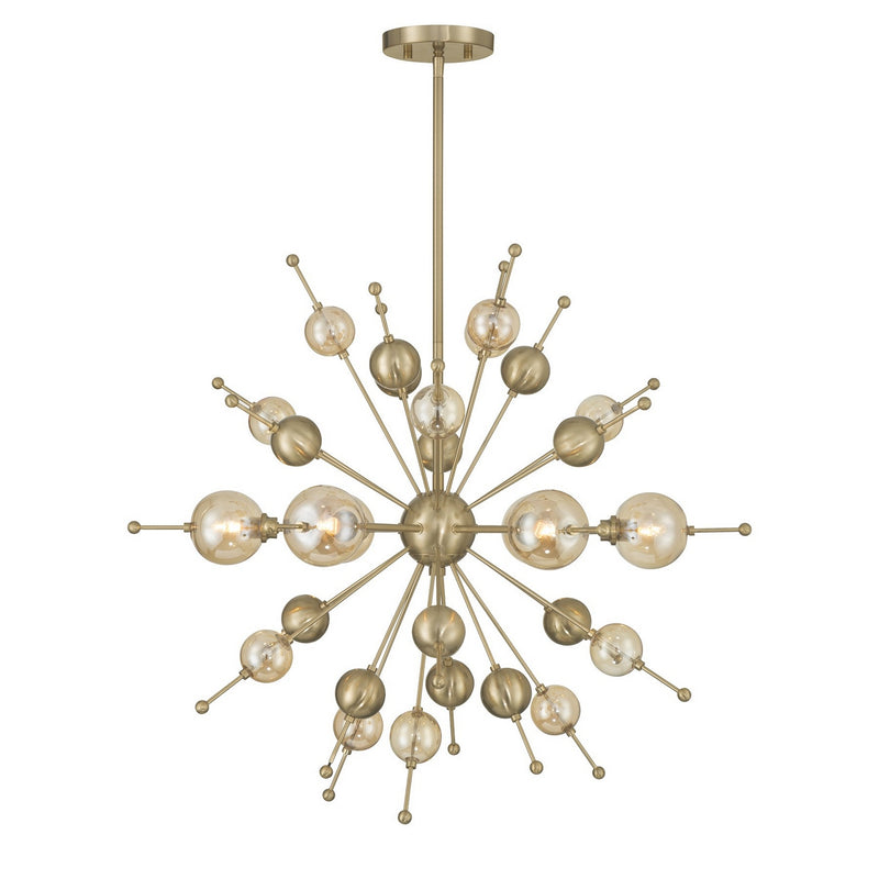 Savoy House 1-2514-6-127 Six Light Chandelier, Noble Brass