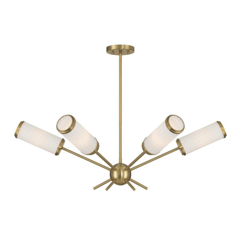 Savoy House 1-3198-6-322 Six Light Chandelier, Warm Brass