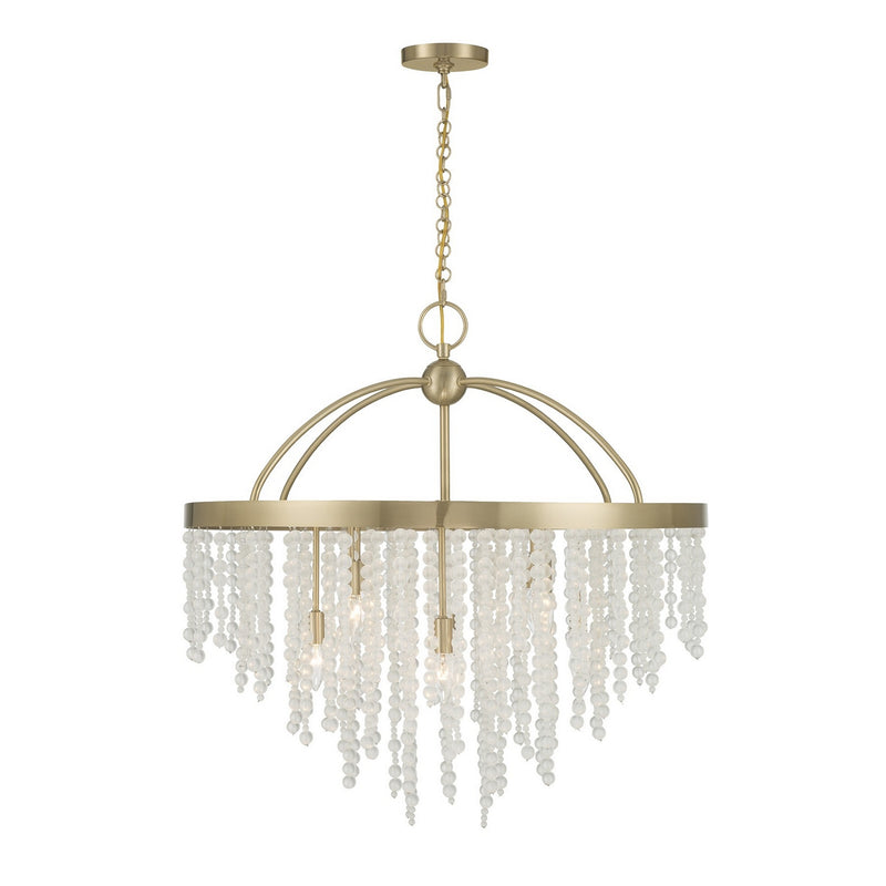 Savoy House 1-6451-8-127 Eight Light Chandelier, Noble Brass