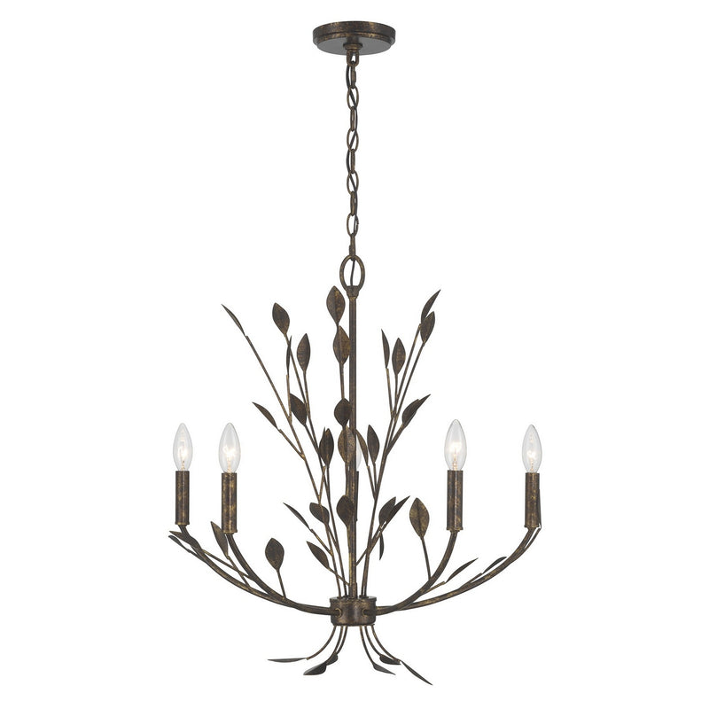 Savoy House 1-6706-5-334 Five Light Chandelier, Enchanted Bronze