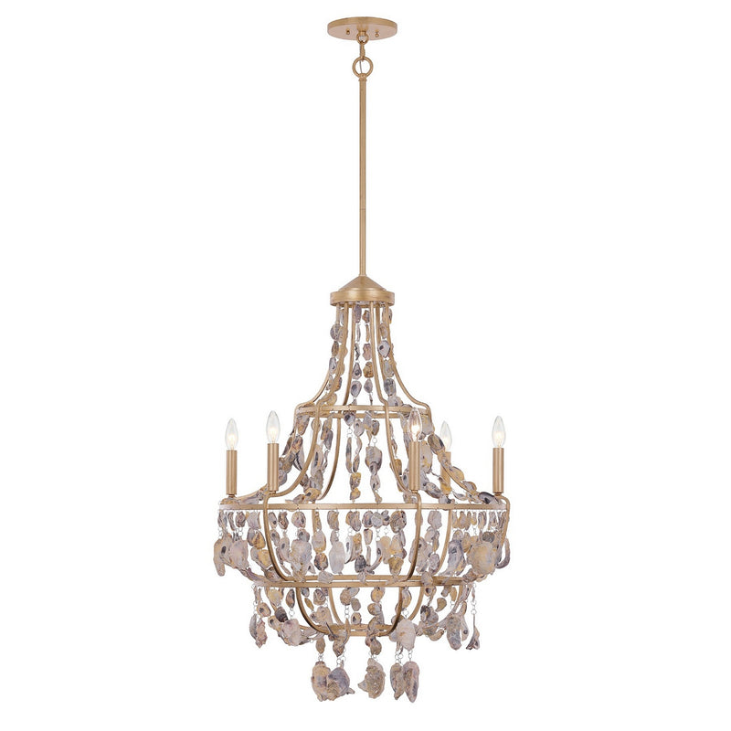 Savoy House 1-8403-6-342 Six Light Chandelier, Chandon