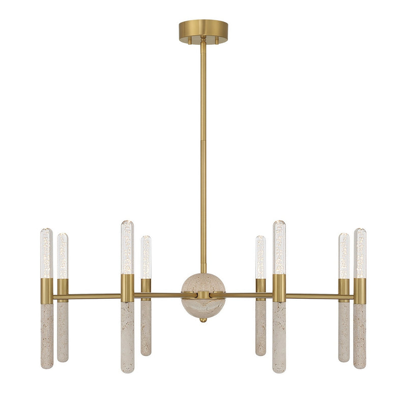 Savoy House 1-9716-8-322 LED Chandelier, Warm Brass