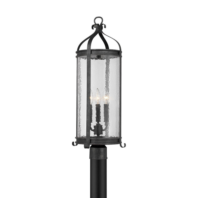 Savoy House 5-115-337 Three Light Outdoor Post Lantern, Iron Oxide