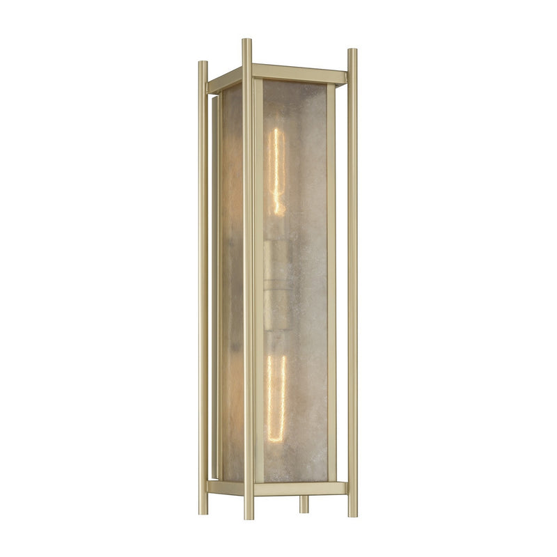 Savoy House 5-3805-344 Two Light Outdoor Wall Lantern, Serene Brass