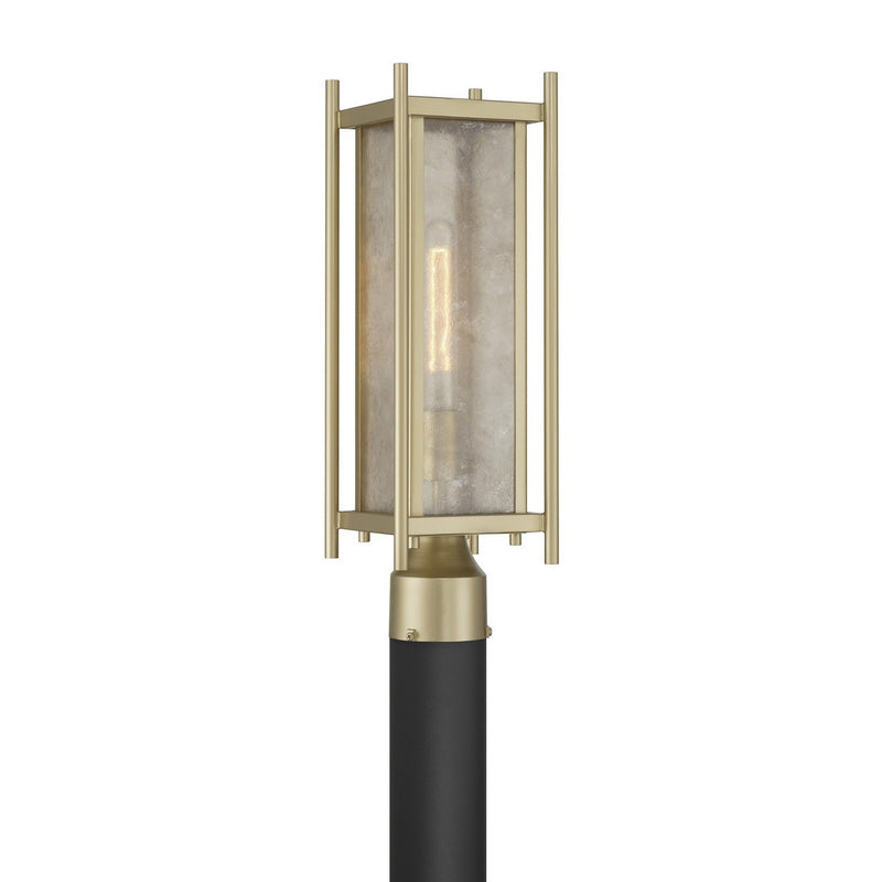 Savoy House 5-3807-344 One Light Outdoor Post Lantern, Serene Brass