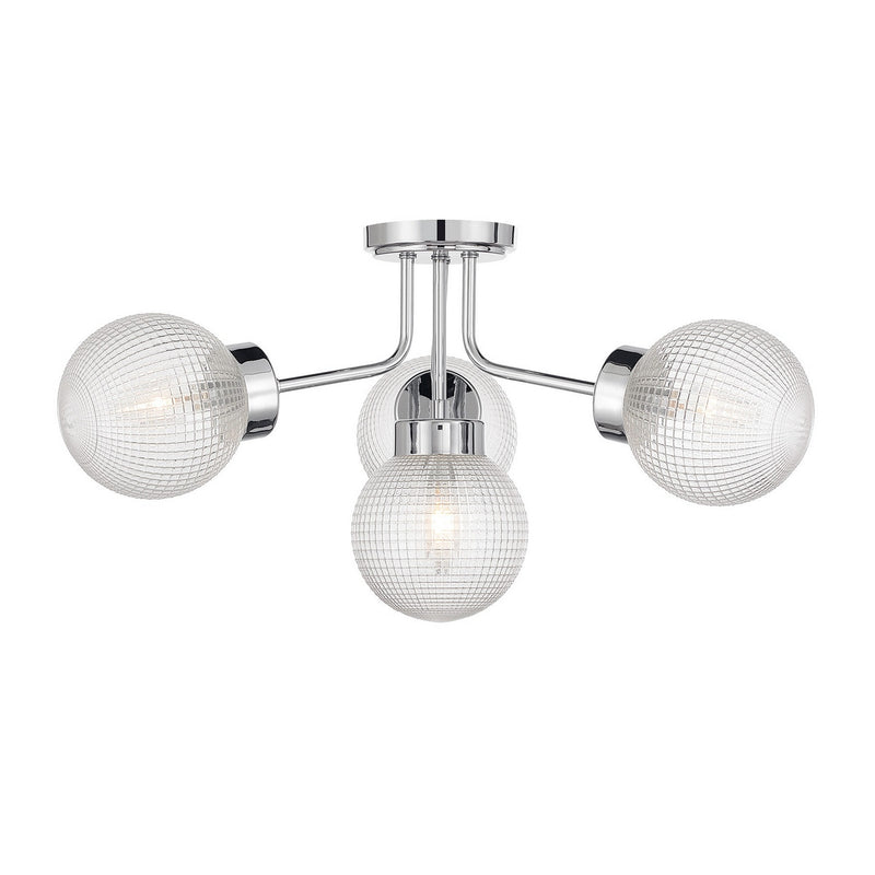 Savoy House 6-3364-4-11 Four Light Semi-Flush Mount, Chrome