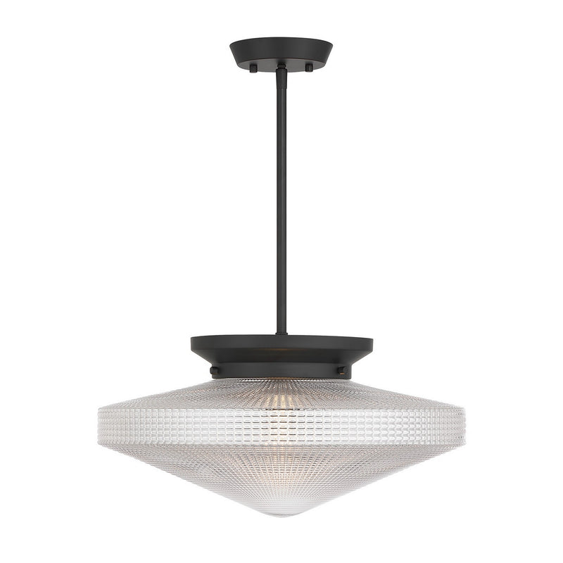 Savoy House 6-4464-1-89 One Light Convertible, Matte Black