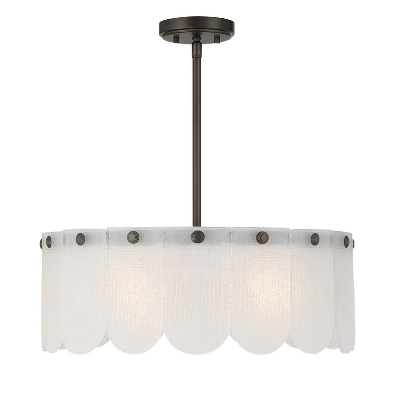 Savoy House 6-9801-4-15 Four Light Convertible, Mediterranean Bronze