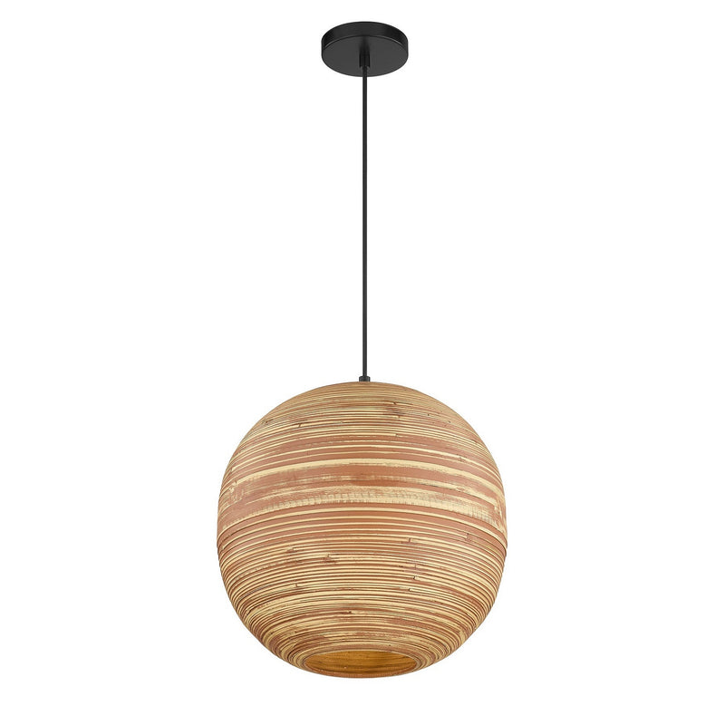 Savoy House 7-2804-1-89 One Light Pendant, Matte Black
