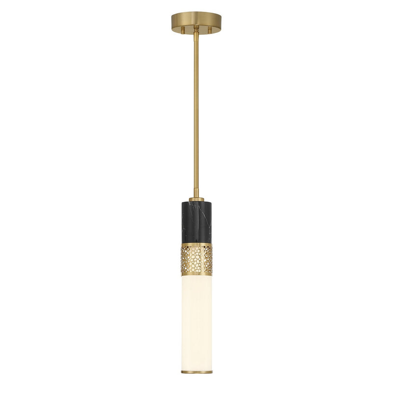 Savoy House 7-2916-1-322 LED Pendant, Warm Brass