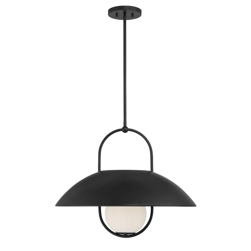 Savoy House 7-3070-1-89 One Light Pendant, Matte Black