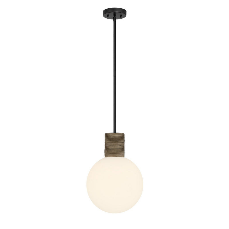 Savoy House 7-4082-1-89 One Light Pendant, Matte Black