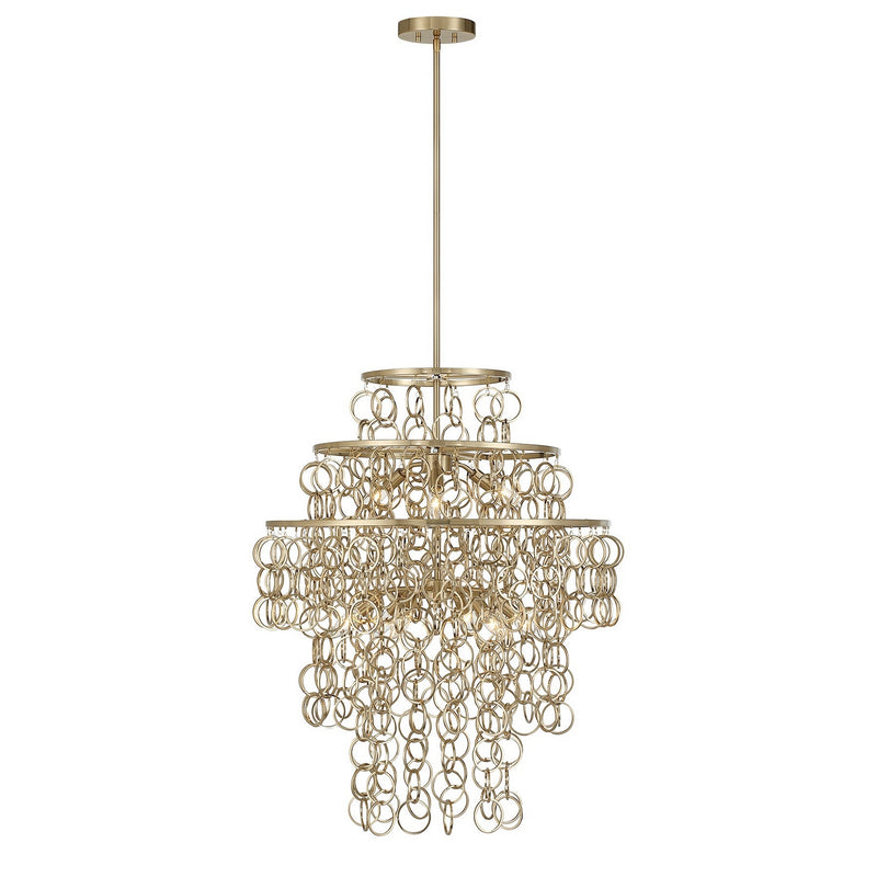 Savoy House 7-4902-9-127 Nine Light Pendant, Noble Brass