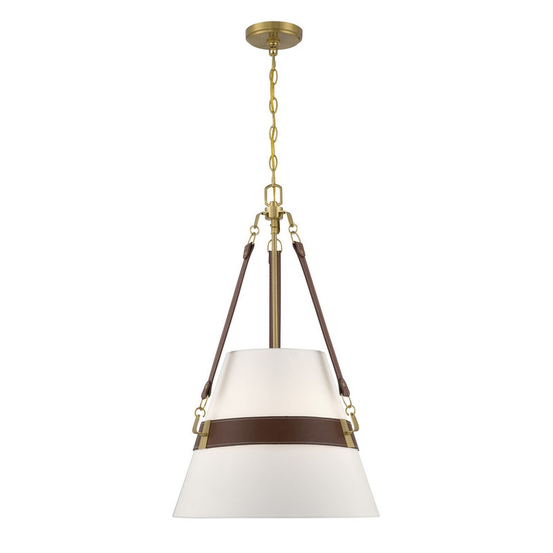 Savoy House 7-5627-3-322 Three Light Pendant, Warm Brass