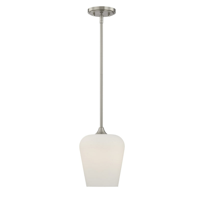 Savoy House 7-6036-1-SN One Light Pendant, Satin Nickel