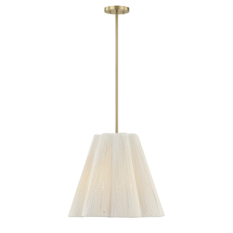 Savoy House 7-6083-4-127 Four Light Pendant, Noble Brass