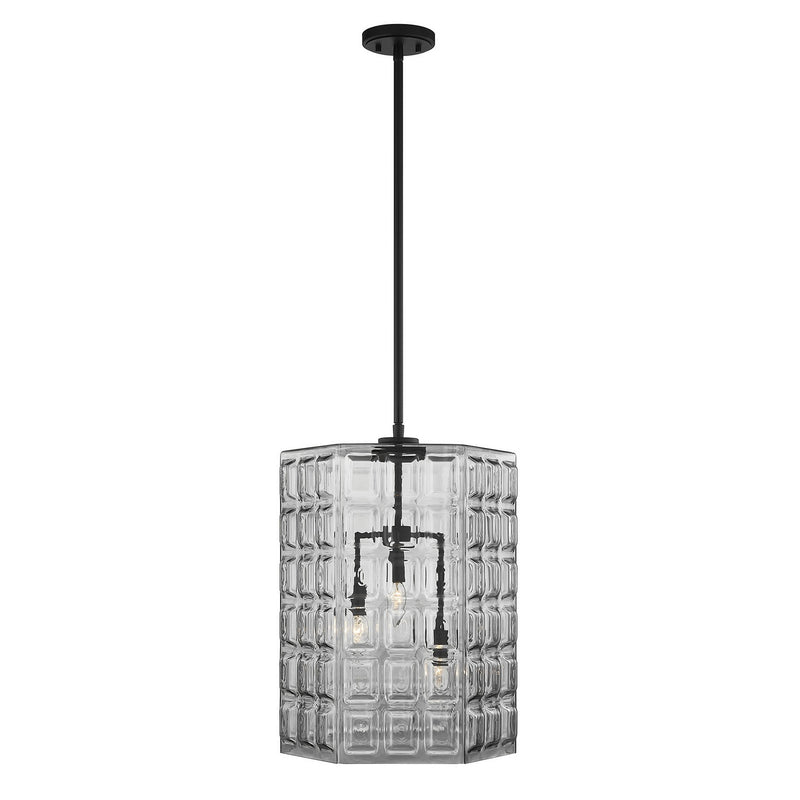 Savoy House 7-6209-3-89 Three Light Pendant, Matte Black