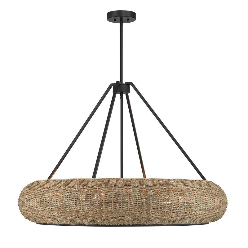 Savoy House 7-8301-6-89 Six Light Pendant, Matte Black