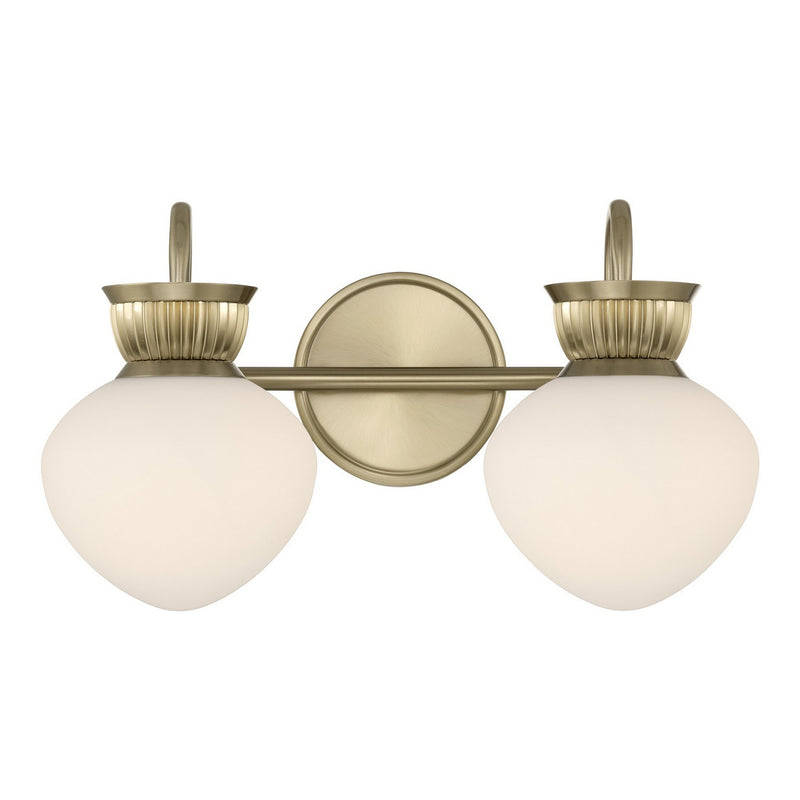 Savoy House 8-1028-2-127 Two Light Bathroom Vanity, Noble Brass