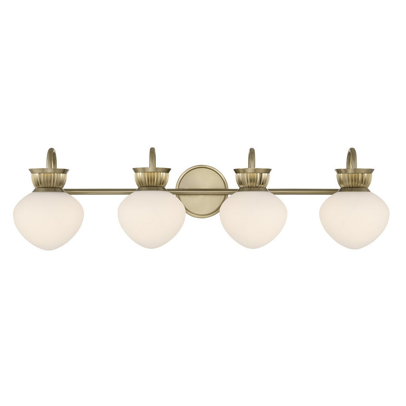 Savoy House 8-1028-4-127 Four Light Bathroom Vanity, Noble Brass