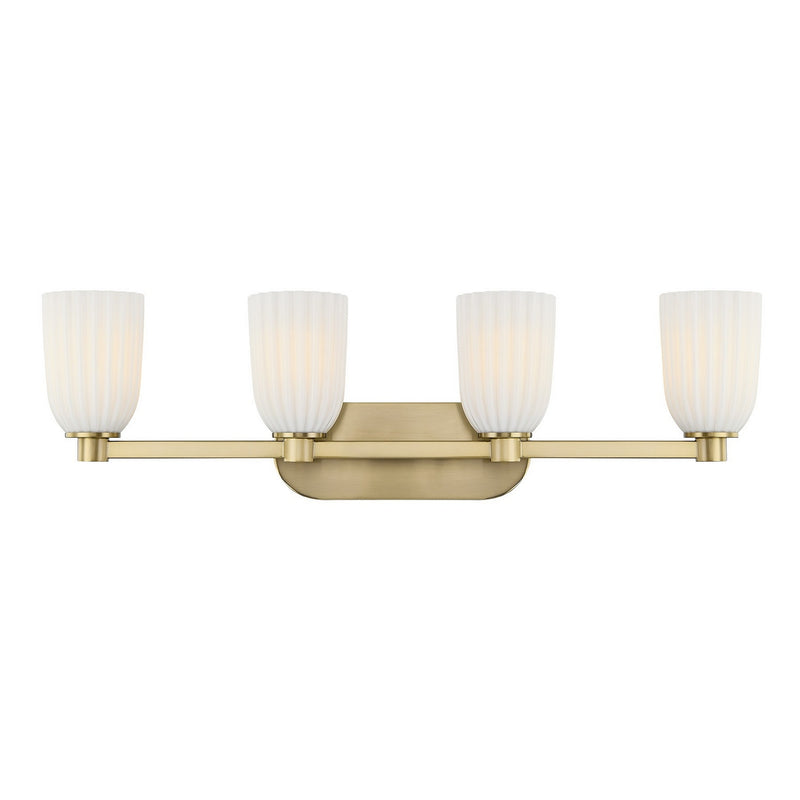 Savoy House 8-1245-4-127 Four Light Bathroom Vanity, Noble Brass