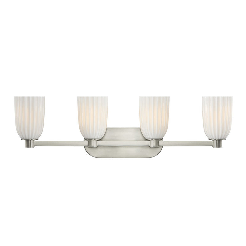 Savoy House 8-1245-4-SN Four Light Bathroom Vanity, Satin Nickel